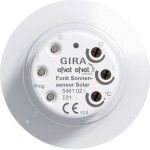 Gira 546102 Funk Sonnensensor Solar Gira eNet Reinweiß 
