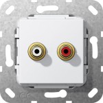 Gira 563103 C-Audio Kpl. Einsatz Reinweiß 