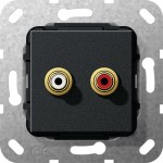Gira 563110 C-Audio Kpl. Einsatz Schwarz m 