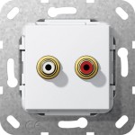 Gira 563303 C-Audio K-Peitsche Einsatz Reinweiß 