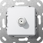 Gira 565003 SAT-F-Buchse Kpl. Einsatz Reinweiß 