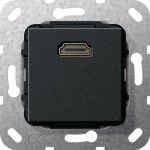 Gira 566910 HDMI Kpl. Einsatz Schwarz m 