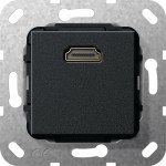 Gira 567010 HDMI K-Peitsche Einsatz Schwarz m 