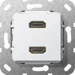 Gira 567103 HDMI 2f Kpl. Einsatz Reinweiß 