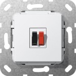 Gira 569203 Lautsprecheranschluss 1f Einsatz Reinweiß 