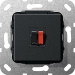 Gira 569210 Lautsprecheranschluss 1f Einsatz Schwarz m 