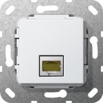 Gira 569603 MJ RJ45 Cat.6A 10 Gbit Einsatz Reinweiß 