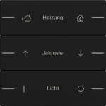 ***Gira 5763005 Wippenset 3f indiv. Tastsens.4.55 Schwarz m 