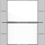 Gira 5772015 Wippenset 2f BSF Tastsens.4.55 Klar/Grau m 