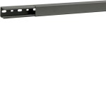 Hager B3002507030B Verdrahtungskanal ohne Seitenstanzung aus PVC BA6 30x25mm steingrau 2 Meter 