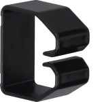 Hager B400403 Klammer aus PVC zu Verdrahtungskanal BA6 40x40mm schwarz 
