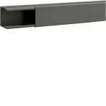 Hager B6006007030O Verdrahtungskanal ohne Boden-/Seitenstanzung aus PVC BA6 60x60mm steingrau 2 Meter 