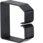 Hager B600603 Klammer aus PVC zu Verdrahtungskanal BA6 60x60mm schwarz 
