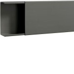 Hager B6015007030O Verdrahtungskanal ohne Boden-/Seitenstanzung aus PVC BA6 60x150mm steingrau 2 Meter 