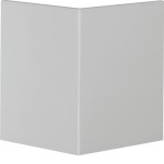 Hager BR0802A7035 Außeneck-Abdeckung zu Brüstungskanal BR Oberteil 80mm lichtgrau 