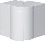 Hager BR651003H9016 Außeneck einstellbar zu BR/H/N/A/S 68x100mm Oberteil 80mm halogenfrei verkehrsweiß 