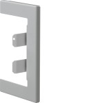 Hager BR65100W7035 Wandanschlussblende zu BR/H/N/A/S 68x100mm Oberteil 80mm aus Stahlblech lichtgrau 