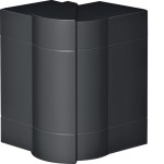 Hager BR651303H9011 Außeneck einstellbar zu BR/H/N/A/S 68x130mm Oberteil 80mm halogenfrei graphitschwarz 