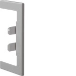 Hager BR65130W7035 Wandanschlussblende zu BR/H/N/A/S 68x130mm Oberteil 80mm aus Stahlblech lichtgrau 
