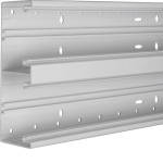 Hager BR652101D7035 Brüstungskanal-Unterteil PVC frontrastend BR 68x210mm Oberteil 2x80mm lichtgrau 2 Meter 