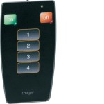 Hager EE808 Fernbedienung IR für Präsenzmelder Einbau EE81x/TCC5xx für An/Aus/Dimmen 