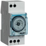 Hager EH271 Schaltuhr elektromechanisch mit Gangreserve Wochenuhr 1W 16A 2 PLE 