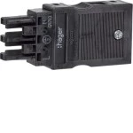 Hager G4703 Eingangsbuchse Wago 3-polig für starre und feindrahtige Leiter 1,5-2,5mm² 