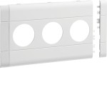 Hager GB120309010 Blende 3-fach Steckdose zu BRA/H/S 120mm anreihbar halogenfrei reinweiß 