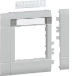Hager GR1002A7035 Rahmenblende modular BRH ZS 55 Oberteil 100 halogenfrei Beschriftungsfeldig lichtgrau 
