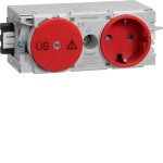 Hager GS12003020 Steckdose+Feinschutz mit Wago Steck-/Klemmtechnik C-Profil verkehrsrot 