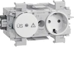 Hager GS12019010 Steckdose+Feinschutz mit Wago Steck-/Klemmtechnik Frontrastend reinweiß 