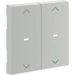 Hager GW2AC7035 Wippe 2-fach Pfeil für Tastsensormodul für Rahmenblende 55 halogenfrei lichtgrau 
