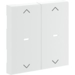 Hager GW2AC9010 Wippe 2-fach Pfeil für Tastsensormodul für Rahmenblende 55 halogenfrei reinweiß 