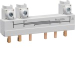 Hager HZC706 Verbindungsschiene + Sicherungselement 3-polig 20-40A für Lastumschalter HIM3 