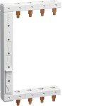 Hager KCF663L Phasenschiene 3polig + N 2-reihig 125mm links vertikal 