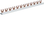Hager KDN163A Phasenschiene 1-polig mit Gabelanschluss 10mm² 63A 12TE 