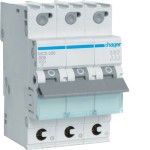 Hager MCS306 Leitungsschutzschalter 3-polig 6kA C-Charakteristik 6A QuickConnect 3TE 