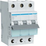 Hager MCS325 Leitungsschutzschalter 3-polig 6kA C-Charakteristik 25A QuickConnect 3TE 