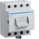 Hager SH463B Kompaktschalter 63A 4 Schließer 400V AC mit Zusatzklemme 3,5PLE 