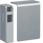 Hager SL200556D1 Endstück schnittkaschierend halogenfrei zu SL 20x55mm Dekor Aluminium 