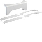 Hager SL2005589016 Abzweig auf Aufbodenkanäle halogenfrei zu Sockelleistenkanal SL 20x55mm verkehrsweiß 