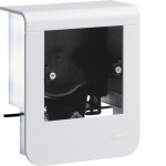 Hager SL200559019016 Geräteträger universal design für UP-Geräte mit Rahmen SL 20x55mm verkehrsweiß 