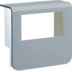 Hager SL20055932D1 Geräteträger-Oberteil mit seitlichen Spiegelflächen SL 20x55mm Dekor Aluminium 