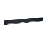 Hager SL20080259011 Sockelleistenkanal-Oberteil für LED-Einbau PVC zu SL 20x80mm graphitschwarz 2 Meter 