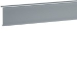 Hager SL200802D1 Sockelleistenkanal-Oberteil PVC zu SL 20x80mm Dekor Aluminium 2 Meter 