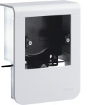 Hager SL200809019016 Geräteträger universal design für UP-Geräte mit Rahmen SL 20x80mm verkehrsweiß 
