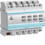 Hager TYA608A Schalt-/Jalousieaktor 8/4-fach KNX 4A mit Handbedienung ohne Bus 