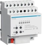 Hager TYF646M Raumaktor 4/2fach 16 A Schließer Hand Status REG KNX lichtgrau 