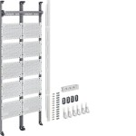 Hager UF521NW Komplettfeld Multimedia universZ 1350mm 2-feldig mit 12xPatchmodulen RJ45 