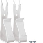 Hager VZ02MM Multimedia-Halter universal weiß 2-fach Kunststoff für Montageplatten 